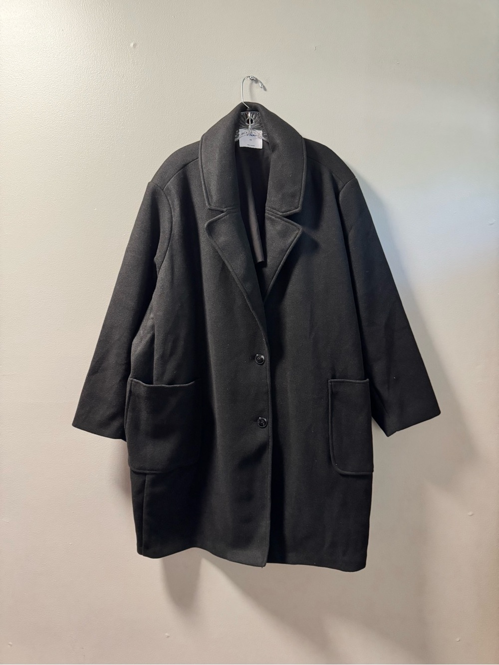 Old Navy Black Oversized Pea Coat